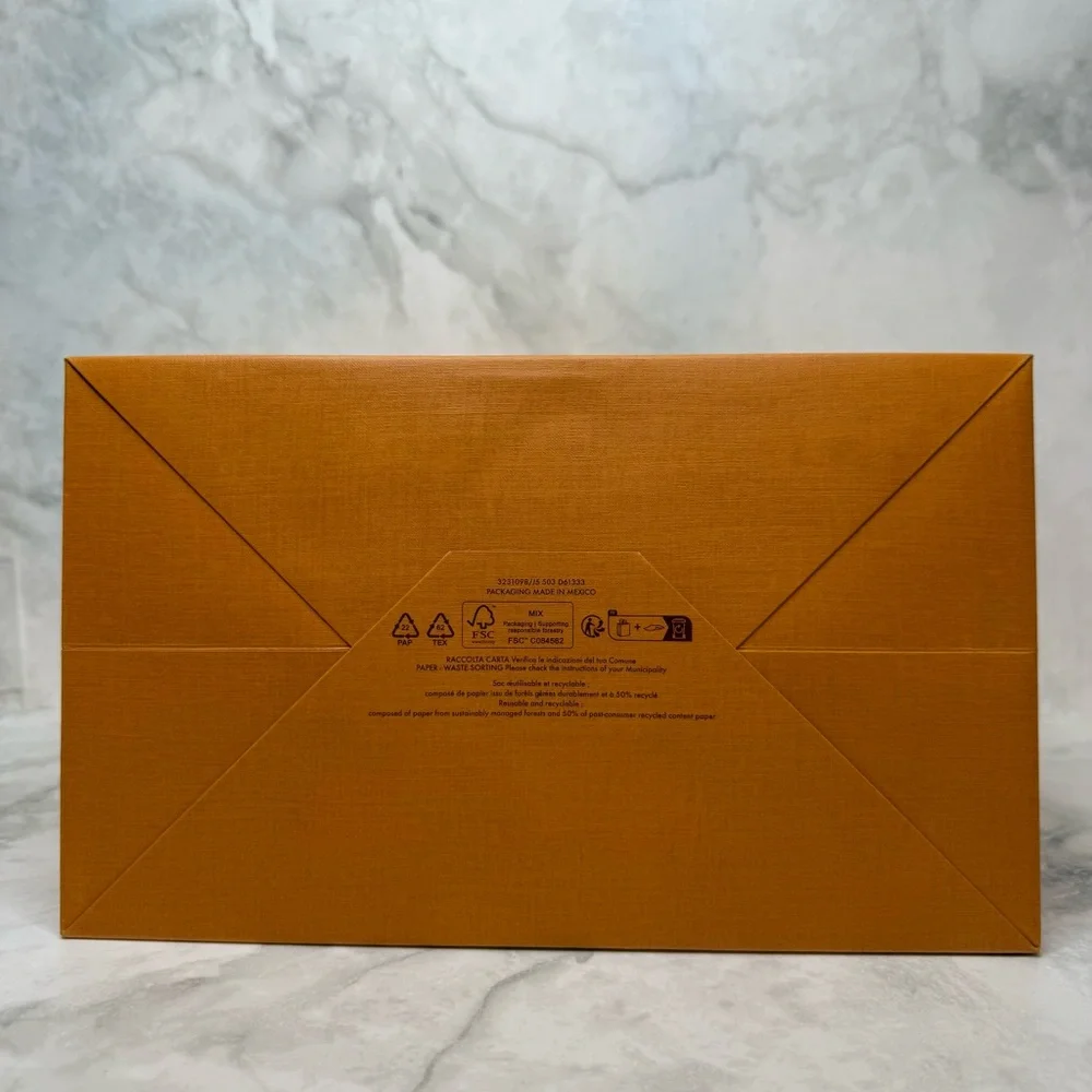 Authentic Louis Vuitton Shopping Bag – Medium Size with Blue Handles